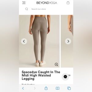 Beyond yoga spacedye caught in the midi high wasted leggings, size M